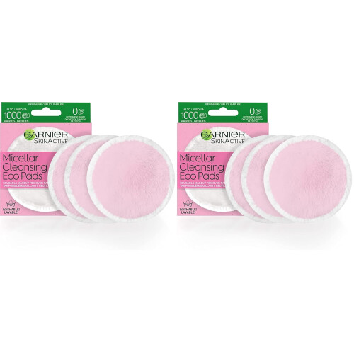 Garnier Garnier Micellar Cleansing Eco Pads 3, Pack of 2