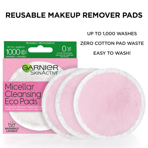 Garnier Garnier Micellar Cleansing Eco Pads 3, Pack of 2 1