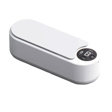 Ultrasonic Glasses and Jewelry Cleaner with 360 Deep Cleaning, USB Rechargeable White