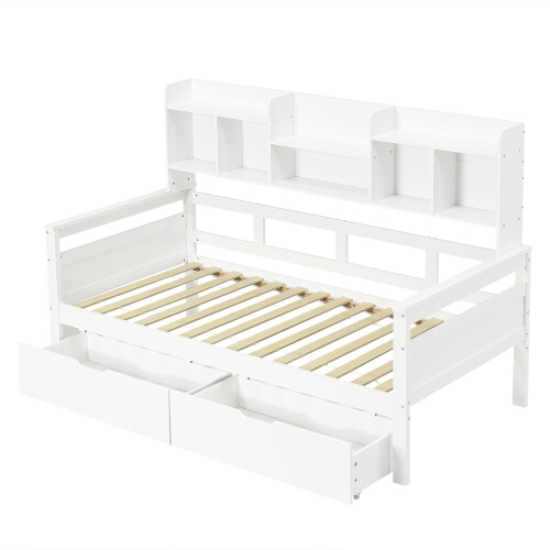 3ft Single Beds for Kids with Two Storage Drawers