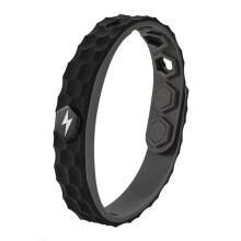 Anti Static Wrist Strap Adjustable Silicone Bracelet for Men and Women with Anion Balance Black