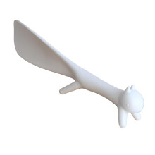 Cute Animal Shoe Horn Portable Plastic Shoe Lifter for Easy Shoe Wearing Men Women White