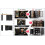 Black 360° Rotating Kitchen Island, Folding Doors 5