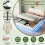 4ft6 Double LED Hydraulic Bed with Charging Station 6