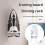 Ironing board hanger, electric iron, wall mount with double hooks, durable, universal, white 2