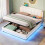 4ft6 Double LED Hydraulic Bed with Charging Station 7