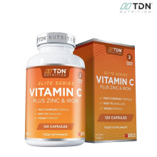TDN Nutrition Vitamin C Plus Zinc & Iron Immune Support Supplement