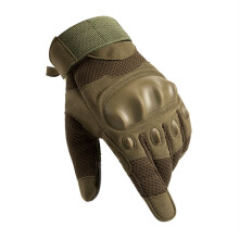 Full Finger Climbing Gloves for Men and Women, Impact Protection, Breathable Grip, Outdoor Cycling Hiking (Green6 XL)