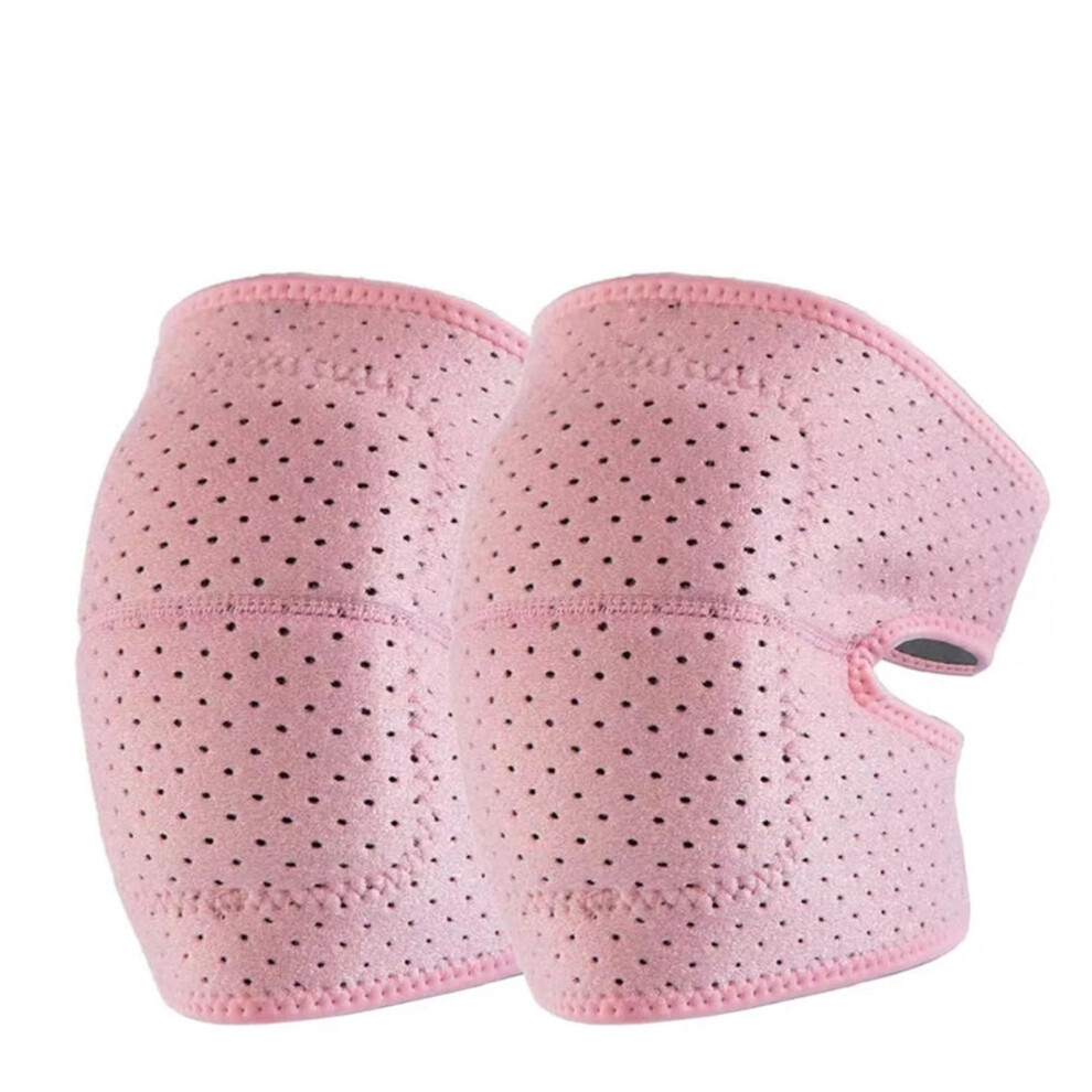Knieschtzer 2Pcs Dance Knee Brace Pads Adults Crawling Safety Sport Knee Support Gym Fitness Tennis Volleyball Kneepad(Pink,L) L Pink 9164114180278