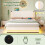 4ft6 Double LED Hydraulic Bed with Charging Station 13