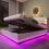 4ft6 Double LED Hydraulic Bed with Charging Station 16
