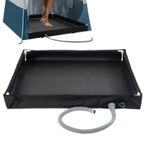 Portable Camping Shower Tray Foldable Lightweight Base for Hiking RV Outdoor Bathroom
