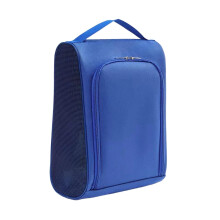 Golf Shoe Bag with Ventilation Lightweight Zippered Travel Carrier for Gym Hiking Dance Outdoor Blue