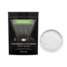 Foot Detox Bath Salt with Sea Salt, Eucalyptus & Peppermint for Muscle Relief and Circulation Support, Aromatherapy 1.75 Oz