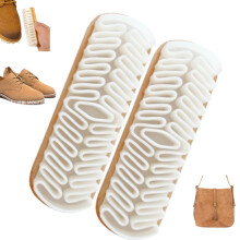 Suede Shoe Brush and Eraser 2 Pack for Nubuck Shoes Bags Jackets Easy Dust Cleaning