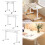 Living And Home 100x60cm Manual Standing Height-Adjustable Desk Computer Desk with Wheels 5