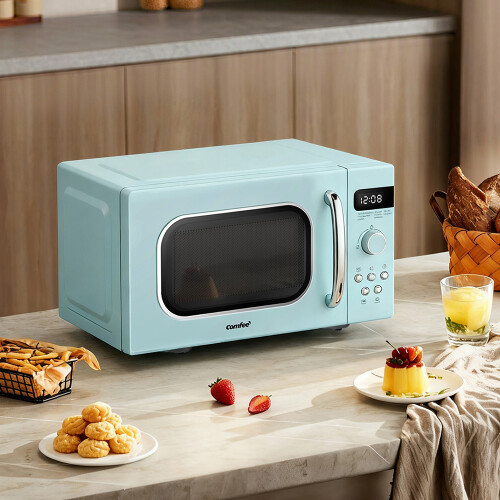Living And Home 800W 20L Retro Microwave Oven with LED Display 2