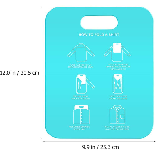Shirt Folding Board 2 Pack Clothes Organizer for TShirts Laundry Easy Fold Tool 1