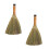 2 Pack Handmade Straw Broom Set for Home Dusting and Floor Sweeping Small Cleaning Tools 1