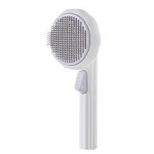 Pet Grooming Brush with Easy Grip Flower Shape, Self Cleaning Slicker for Dog and Cat Deshedding