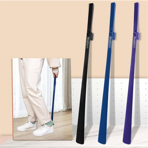 Long Handle Shoe Horn with Magnet Pull for Elderly or Limited Mobility Users – Black 1