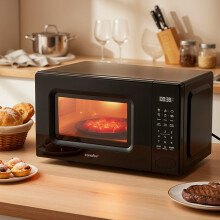 700W 20L Countertop Microwave Oven with LED Display