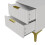 Living And Home Bedside Table with Two Drawers 5