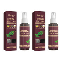(2pcs)1-3PCS Herbal Gray Hair Verse Essence Spray Anti Grey Hair Spray Mist Natural Grey Hair Treatments with Ginseng Root Extract