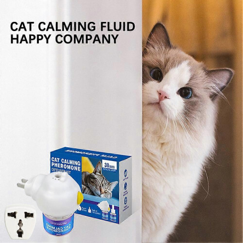 (Dog Style, Lavender) Cat Calming Pheromone Diffuser Calming Diffuser for Cats Effectively Relieve Anxiety Pheromone Diffuser with AU Adapter Kit 2