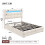 4ft6 Double Upholstered Bed Frame with Hydraulic Storage 9