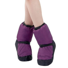(44-45,PURPLE)Warm Ballet Dance Shoes Women's Thick Padded Boots Exercise Shoes Soft Taffeta Cotton Winter Flats