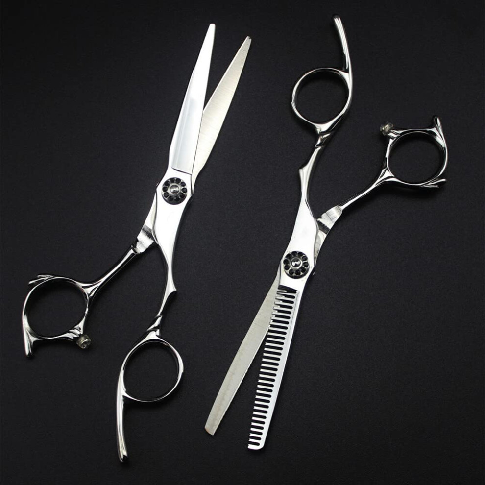 Professional Hair Cutting Scissors 6 Inch Japanese Steel Barber Shears with Precision Sharp Blades
