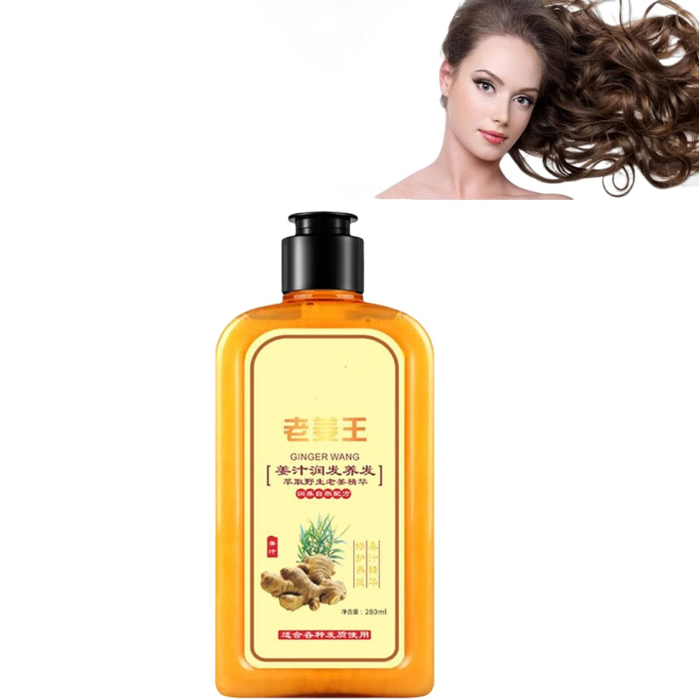 Ginger Hair Growth Shampoo Anti Hair Loss for Thinning Hair with Volume Boost and Oil Control 280ml