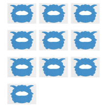 Pack of 10 Cartoon Patches for Snoring Prevention Soft and Breathable Stickers for Snoring Reduction for Travel Use Light Blue
