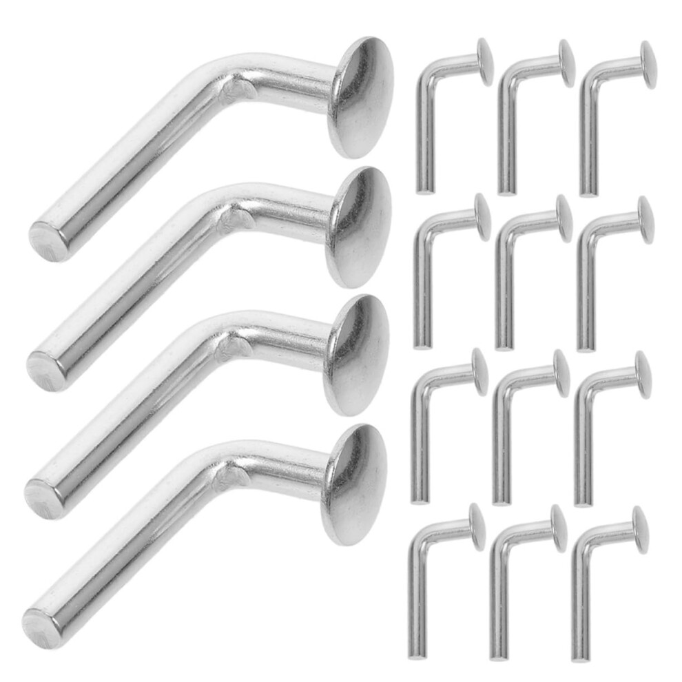 80Pcs Galvanized Lshaped Drop Bolt Safety Pins For Pallet Rack Shelving Hooks Clips Silver Iron 9164114998361