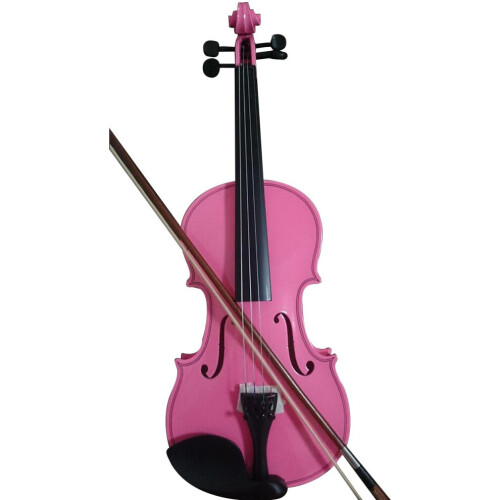 (1/4) (1/4) Student acoustic violin pink