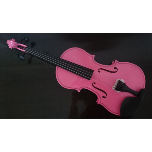 (1/4) (1/4) Student acoustic violin pink 2