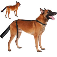 Dog Tail Protection, AntiLick Cover for Wounds, Adjustable, Black, L