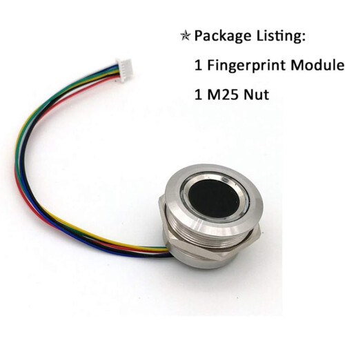 R503 Circular Ring Indicator LED Control DC3.3V MX1.06Pin Capacitive Fingerprint Module Sensor Scanner 19 mm Ref: 3962 2