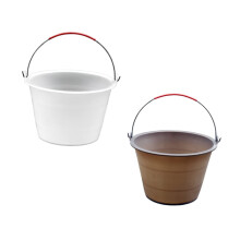 2 Pack Plastic Cement Buckets, Thickened WearResistant Storage Barrels for Construction and Waste