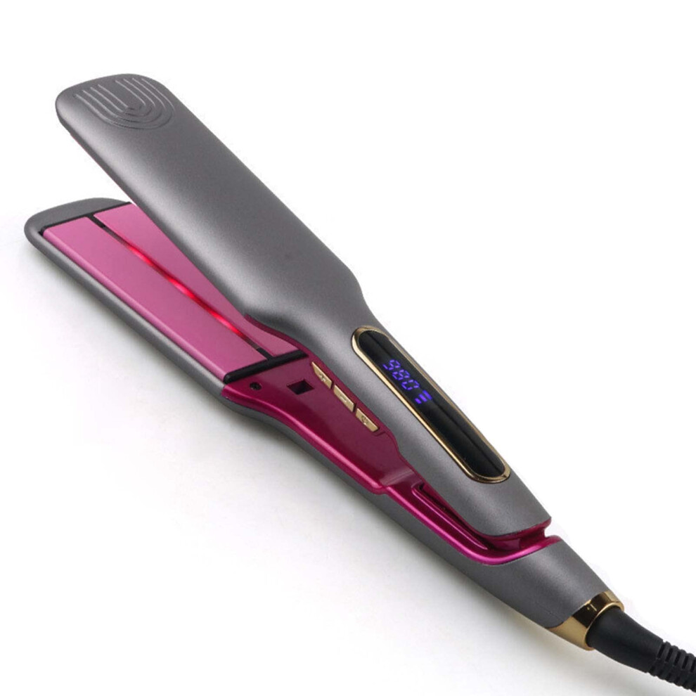 Professional Titanium Infrared Hair Straightener Flat Iron with Fast Heating and 14 Temp Levels