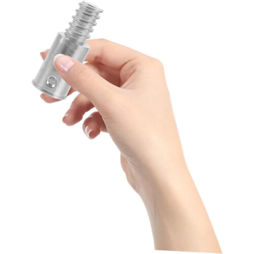 Metal Threaded Broom Handle Extension Pole Adapter for Mop Replacement and Cleaning Tools 2