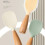 (Yellow) Creativity Silicone Rice Spoon Washable Lightweight Rice Spoon for Daily Use 4