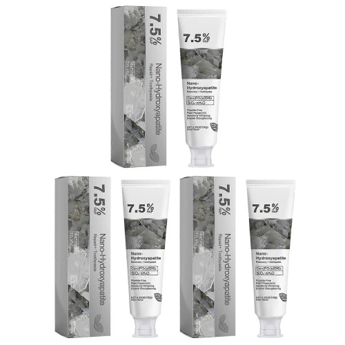 (3pcs)7.5% Nano-Hydroxyapatite Toothpaste Intensives Whitening Tooth Paste Refreshing Breath Teeth Whitener