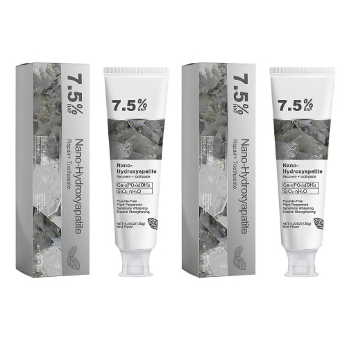 (2pcs)7.5% Nano-Hydroxyapatite Toothpaste Intensives Whitening Tooth Paste Refreshing Breath Teeth Whitener