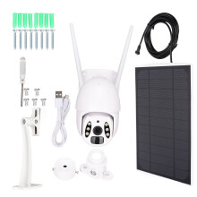 Câmera de segurança com bateria recarregável, 3MP2K FHD com sensor PIR de alta sensibilidade, visão noturna colorida e compartilhamento