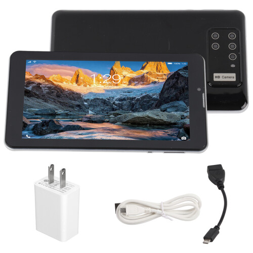 Tablet Android portátil de 7 polegadas com módulo de rede WCDMA, dispositivo quad-core de alta velocidade com Wi-Fi e Bluetooth para produtividade