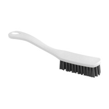Shoe Cleaning Brush Long Handle NonScratch Scrubber for Footwear Care & Travel Use White