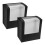 2 Pack Baseball Cap Storage Display Boxes with Clear Viewing Window for Hat Organization Black 1