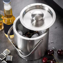 Stainless Steel Beverage Tub 16L Large Ice Bucket with Divider and Tongs for Parties, BBQ, Bar, Outdoor Drinks